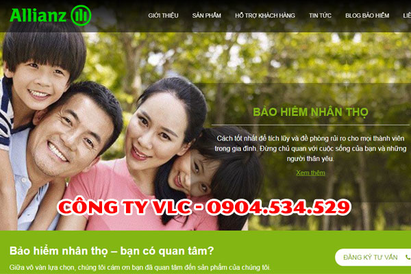 Thiết kế website bán bảo hiểm tại Hải Phòng