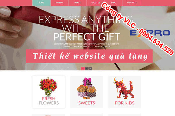 Thiết kế website quà tặng tại Hải Phòng